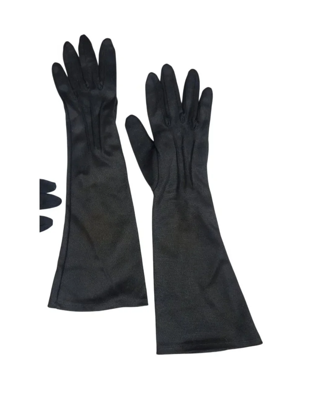 Vintage Van Raalte Long Black Gloves Lot Of 3 Elegant
